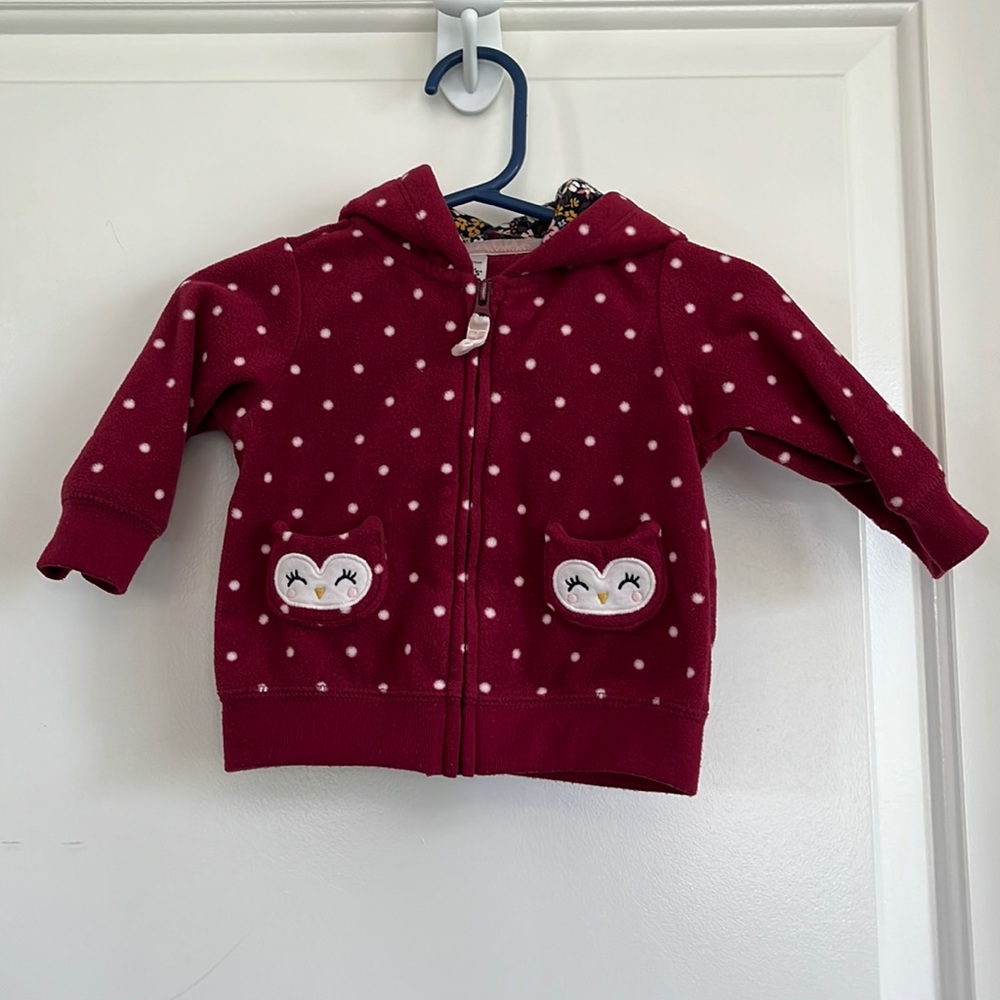 Carter’s fleece jacket size 3m